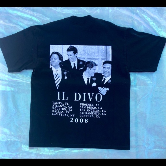 VINTAGE IL DIVO WORLD 2006 CONCERT TSHIRT SZ M - Picture 2 of 10